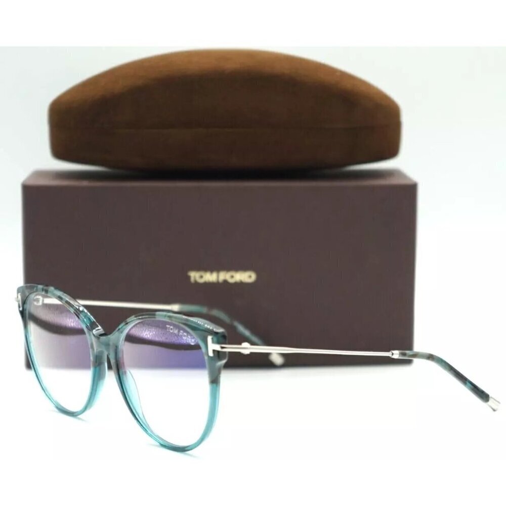 NWT Tom Ford FT5770-B Havana Cat Eye 54mm Eyeglasses